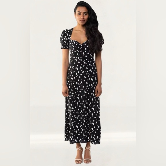 Bardot Dresses & Skirts - NWT Bardot Millie Spot Polka Dot Midi Slit Dress